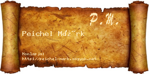 Peichel Márk névjegykártya